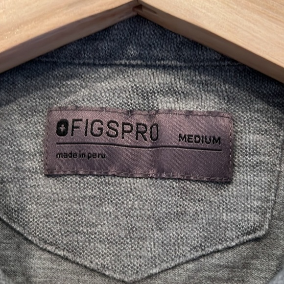 FIGSPRO Pique Longsleeve Polo SZ M - Picture 2 of 5